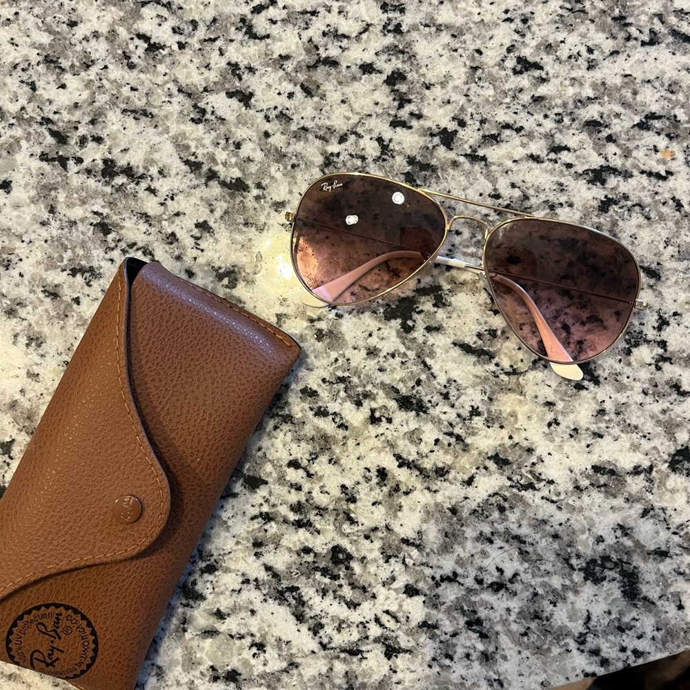 Ray-Ban Brown Aviator Sunglasses